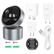 Caméra de surveillance intérieure PTZ Hoco D5 - HD - Gris