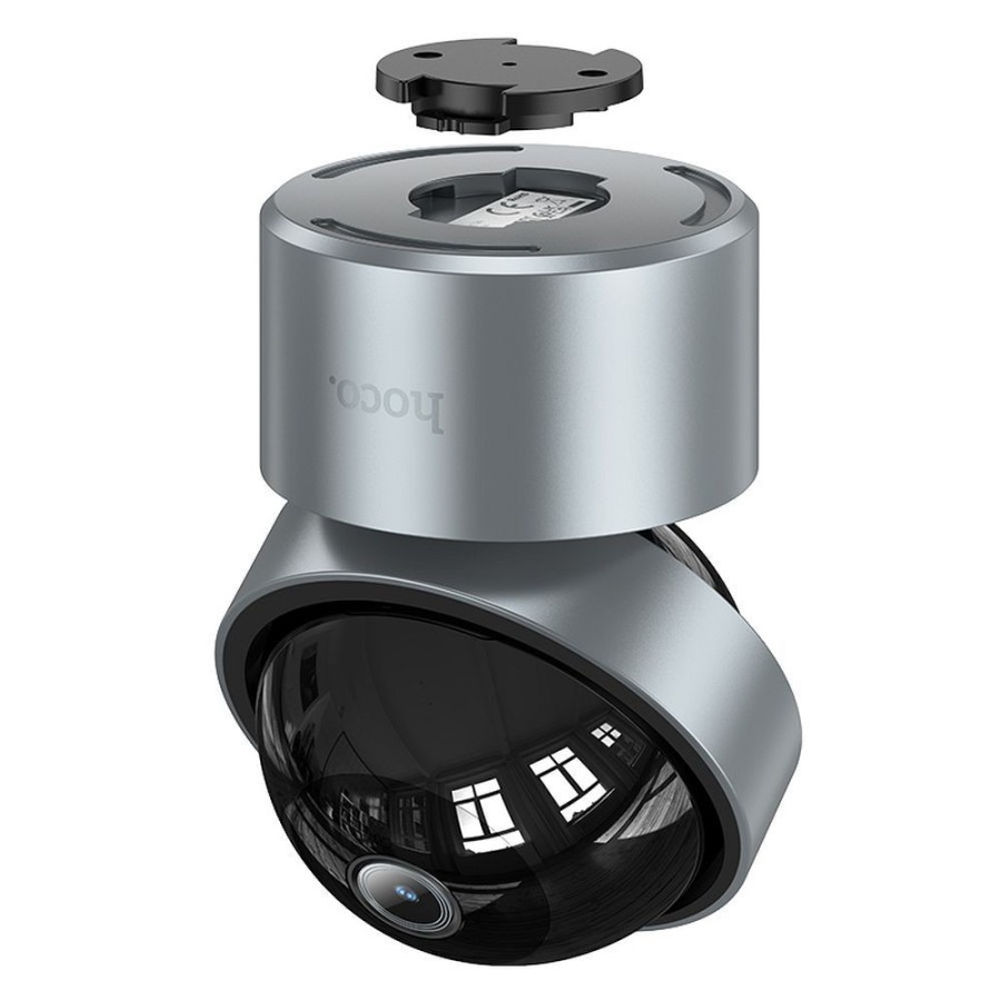 CAMÉRA DE SURVEILLANCE INTÉRIEURE PTZ WIFI HD HOCO D5 - GRIS ARGENTÉ