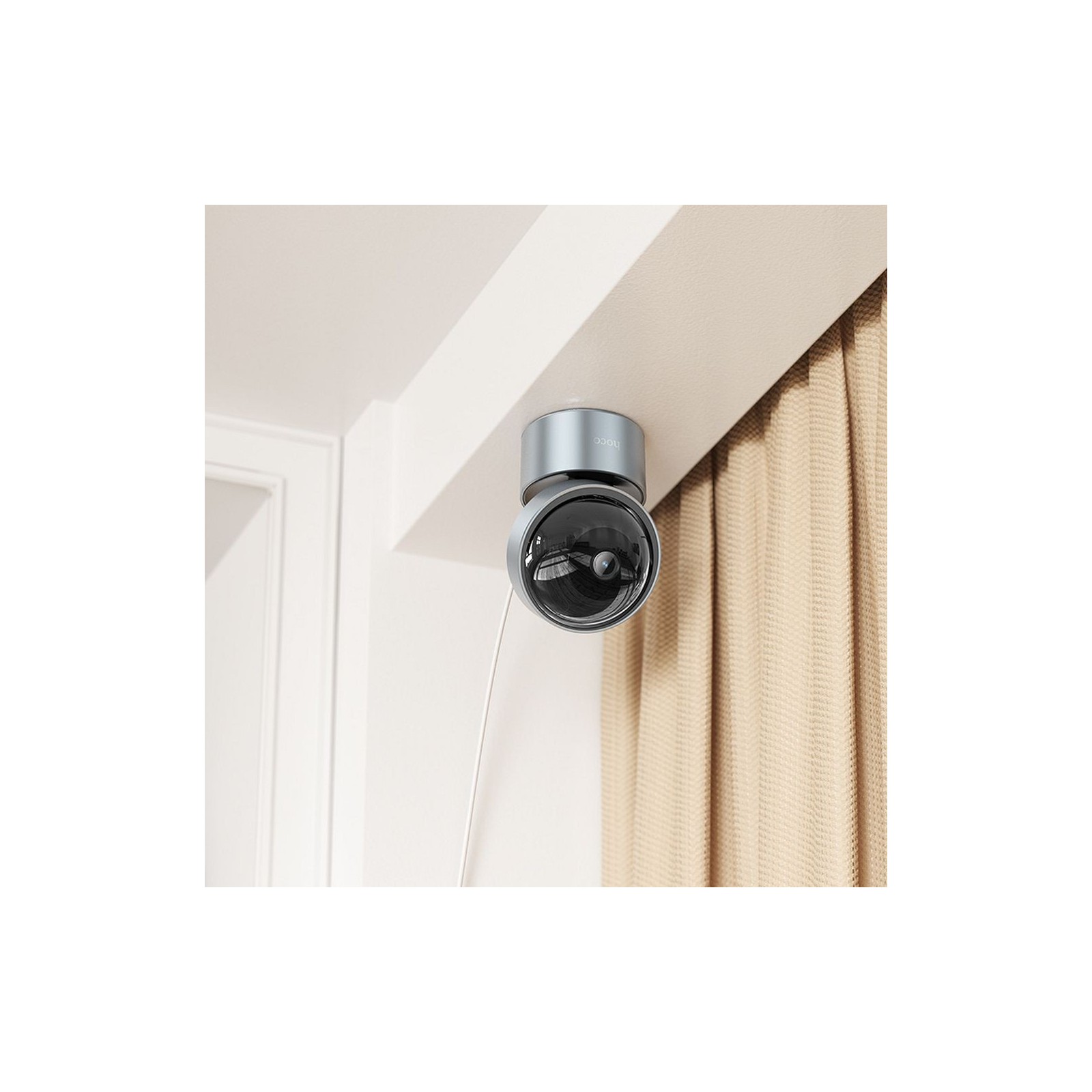 Caméra de surveillance intérieure PTZ Hoco D5 - HD - Gris