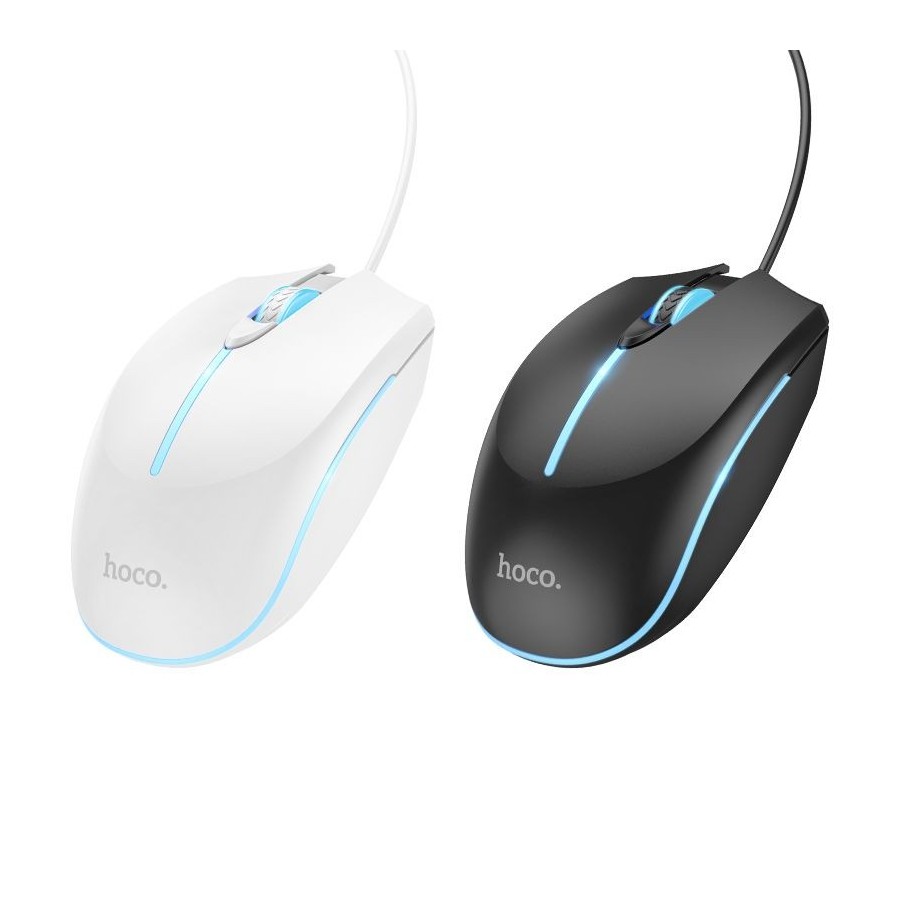 SOURIS GAMER FILAIRE HOCO GM37 - 2400 DPI - USB-A - BLANC