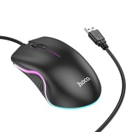 SOURIS GAMER FILAIRE HOCO GM19 ENJOY - RÉTROÉCLAIRÉE - NOIRE -