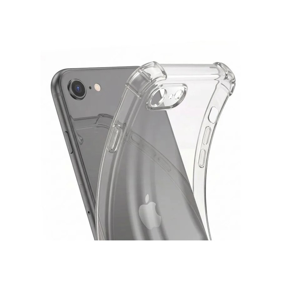 COQUE EN SILICONE  1 MM POUR IPHONE 16E - TRANSPARENT