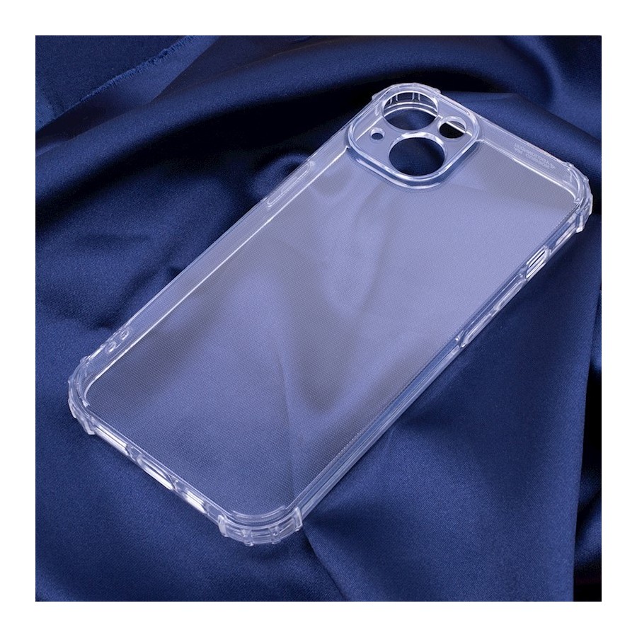 COQUE EN SILICONE  1.5 MM POUR IPHONE 13  - TRANSPARENT