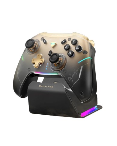 Manette de Jeu Sans Fil Machenike G5Pro Édition Premium avec Station de Charge - Noir / Or