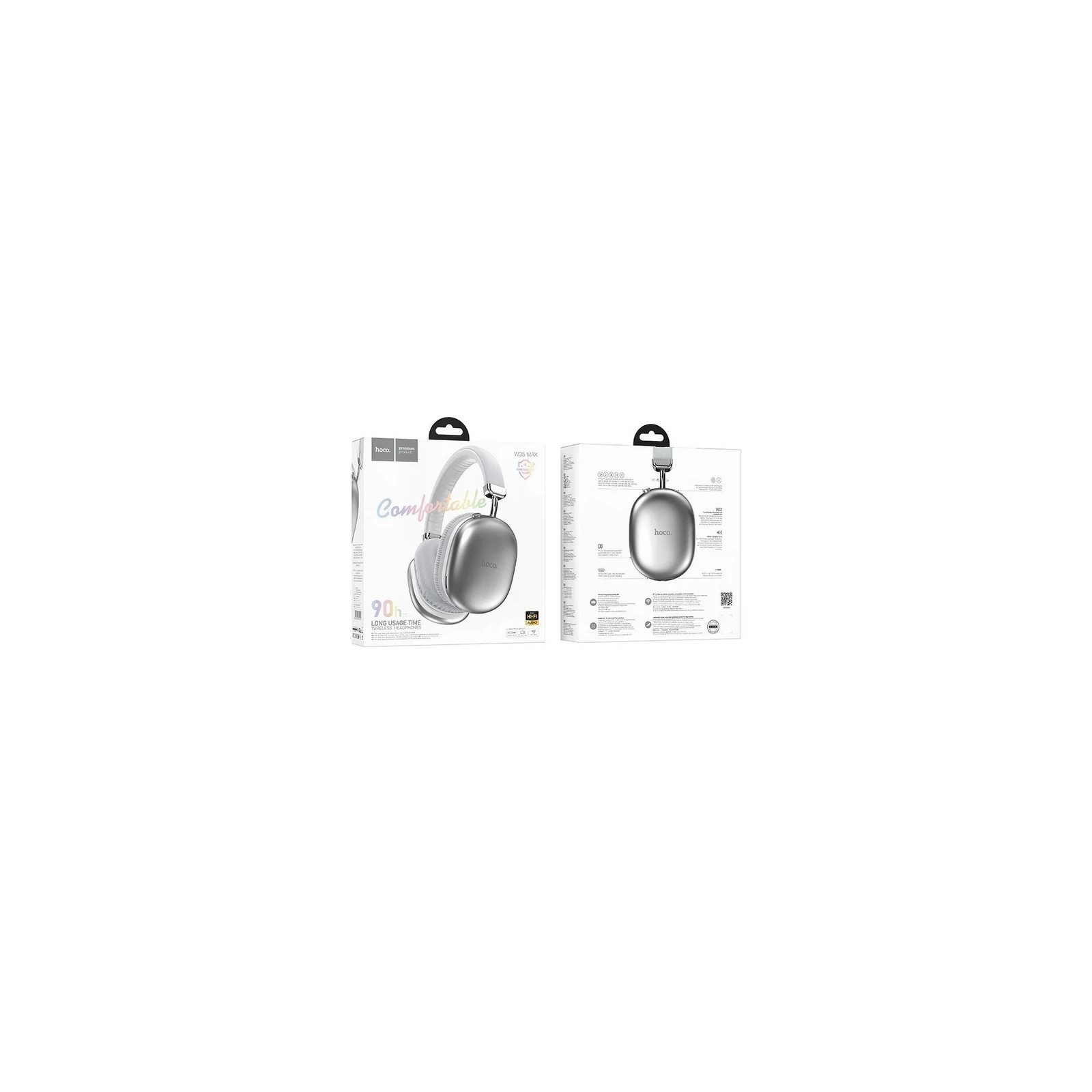 Casque sans fil Bluetooth ANC HOCO W35 Max - Argent