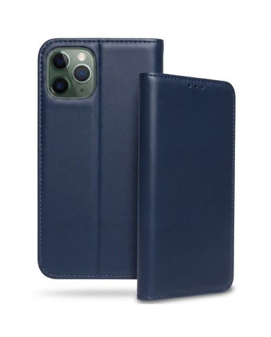 ÉTUI À CLAPET AIMANTÉ POUR IPHONE 13 MINI - BLEU FONCÉ