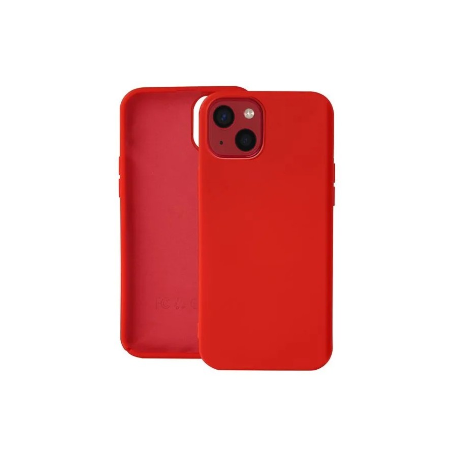 COQUE EN SILICONE  POUR IPHONE 13 MINI - ROUGE