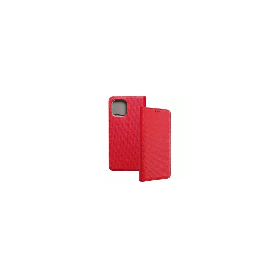 ÉTUI À CLAPET AIMANTÉ POUR IPHONE 12 MINI - ROUGE