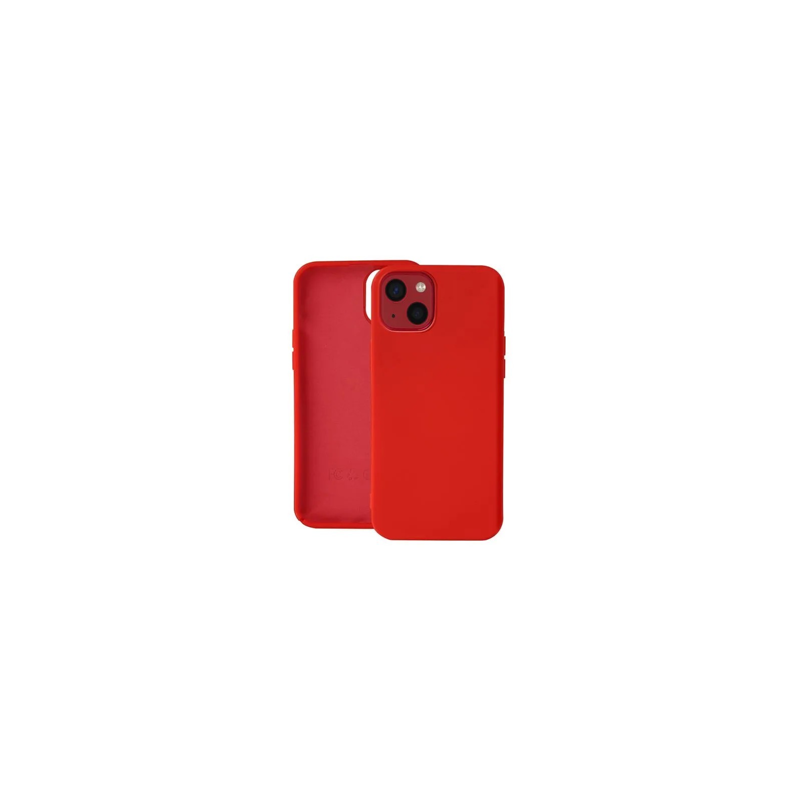 COQUE EN SILICONE  POUR IPHONE 12 MINI - ROUGE