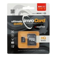 CARTE MEMOIRE MICRO-SDHC IMROCARD CLASS 10 64GO NOIR