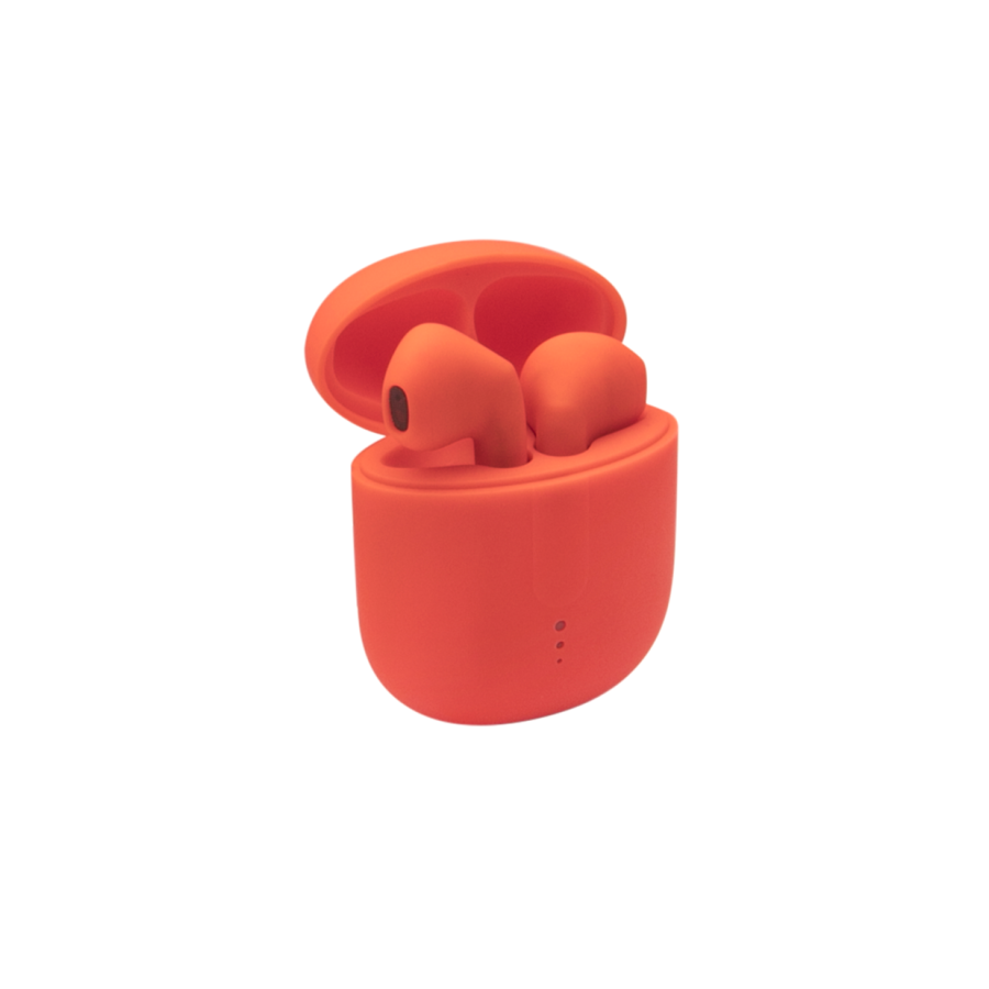 ÉCOUTEURS BLUETOOTH TWS SETTY STWS-110 300MAH - COMMANDES TACTILES - ORANGE