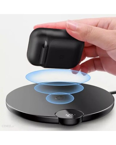 BOÎTIER DE PROTECTION EN SILICONE AVEC FONCTION DE CHARGE SANS FIL BASEUS POUR AIRPODS (WIAPPOD-01) - NOIR