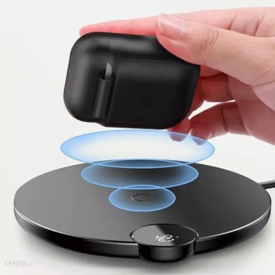 BOÎTIER DE PROTECTION EN SILICONE AVEC FONCTION DE CHARGE SANS FIL BASEUS POUR AIRPODS (WIAPPOD-01) - NOIR