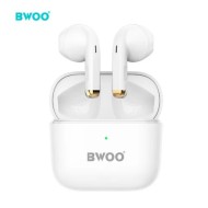 ÉCOUTEURS BLUETOOTH TWS BWOO BW66 AVEC BOÎTIER DE CHARGE - BLANC