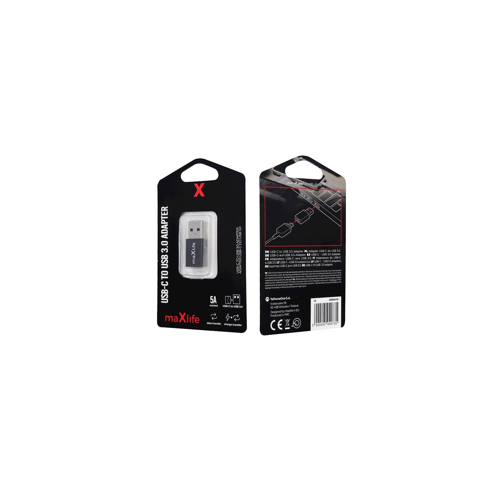 ADAPTATEUR USB-C VERS USB 3.0 MAXLIFE