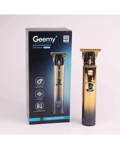 TONDEUSE / TONDEUSE DE FINITION GEEMY GM-6655 - 60 MIN D'AUTONOMIE - 4 HAUTEURS DE COUPE - OR
