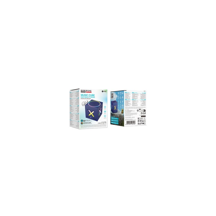ENCEINTE BLUETOOTH PORTABLE BOROFONE BR101 RUBIK - BLEU