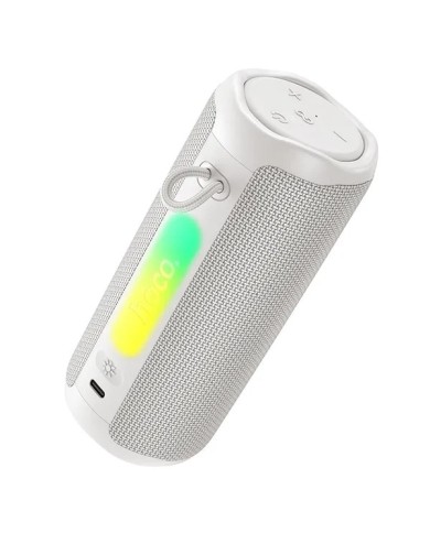ENCEINTE PORTABLE BLUETOOTH HOCO HC50 - 8W - TWS - RGB - ÉTANCHE - BLANCHE
