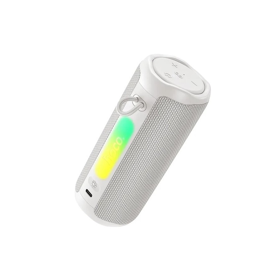 ENCEINTE PORTABLE BLUETOOTH HOCO HC50 - 8W - TWS - RGB - ÉTANCHE - BLANCHE