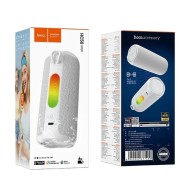 ENCEINTE PORTABLE BLUETOOTH HOCO HC50 - 8W - TWS - RGB - ÉTANCHE - BLANCHE