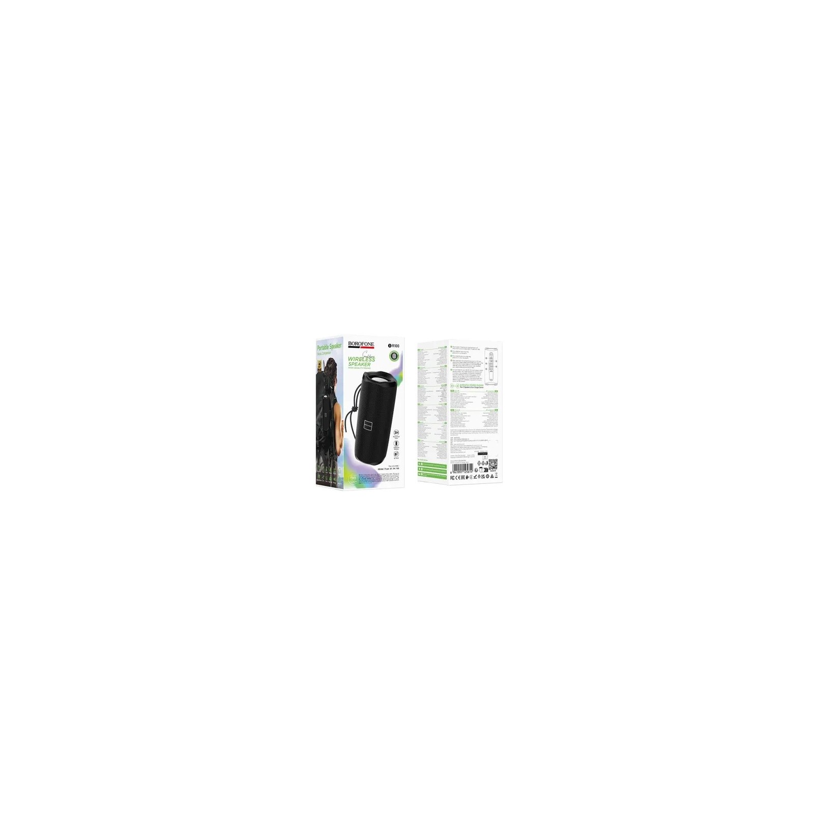 ENCEINTE BLUETOOTH PORTABLE BOROFONE BR100 JOY - NOIR