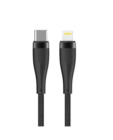 CÂBLE USB-C VERS LIGHTNING MAXLIFE MXUC-08 - 1,0 M - 27W - NOIR