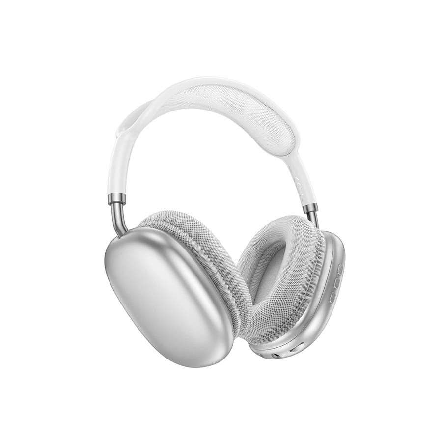 CASQUE SANS FIL BLUETOOTH BOROFONE BO22 PLUS  - ARGENT (BOÎTE ENDOMMAGÉ)