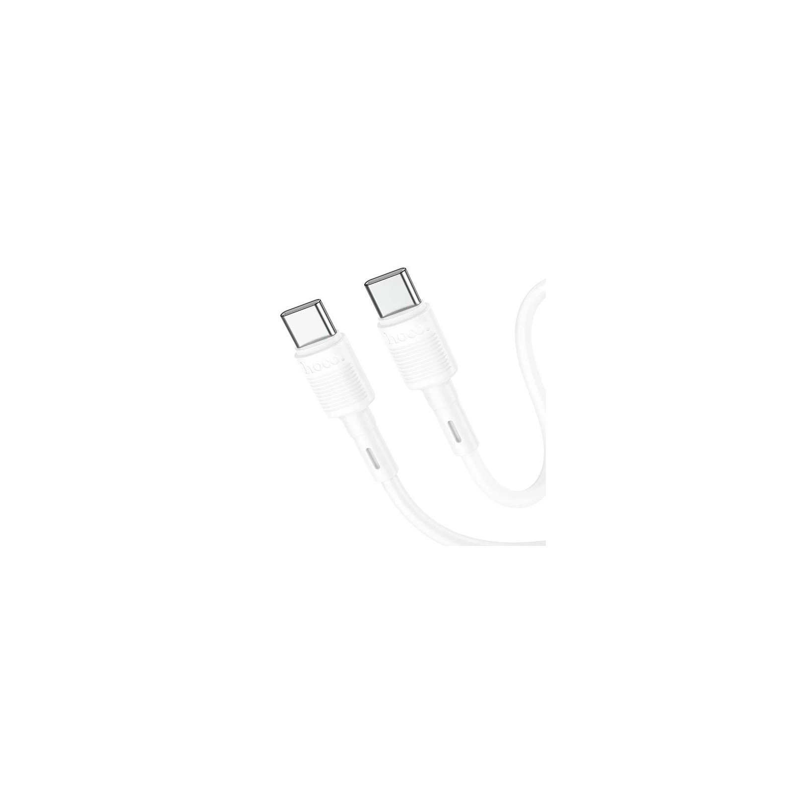 CÂBLE DE CHARGE ET DE DONNÉES USB-C VERS USB-C HOCO X83 VICTORY - 60W - 1 M - BLANC