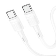 CÂBLE DE CHARGE ET DE DONNÉES USB-C VERS USB-C HOCO X83 VICTORY - 60W - 1 M - BLANC