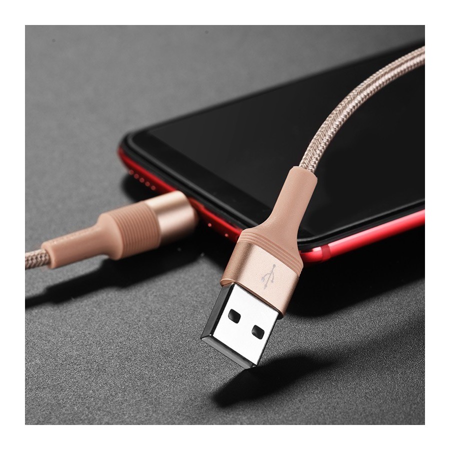 CÂBLE USB VERS USB-C BOROFONE BX21 - 1,0 M - 3A(15W) - OR