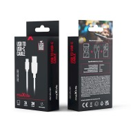 Maxlife cable USB - USB-C 3,0 m 2A white