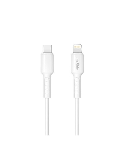 CÂBLE USB-C VERS LIGHTNING MAXLIFE MXUC-13 - 27W - 1,0 M - BLANC