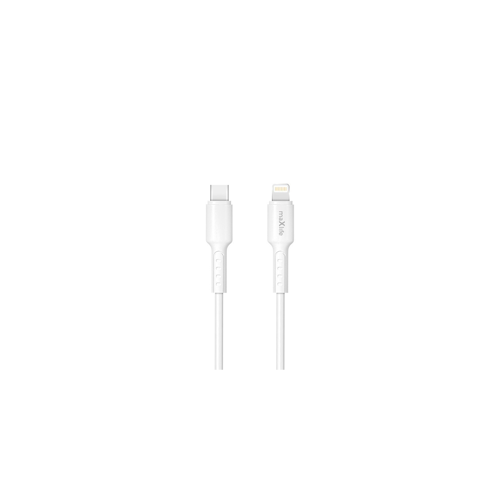 CÂBLE USB-C VERS LIGHTNING MAXLIFE MXUC-13 - 27W - 1,0 M - BLANC