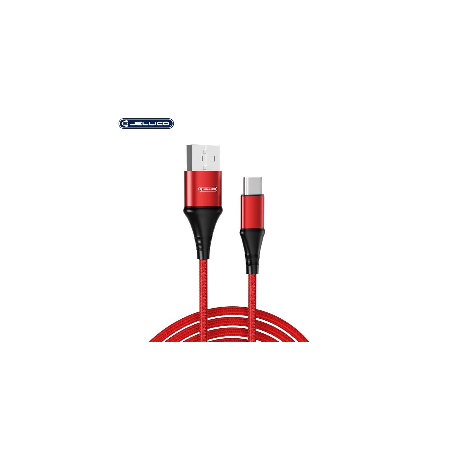 CÂBLE USB VERS LIGHTNING JELLICO A7 - 1200 MM - 15.5W - ROUGE