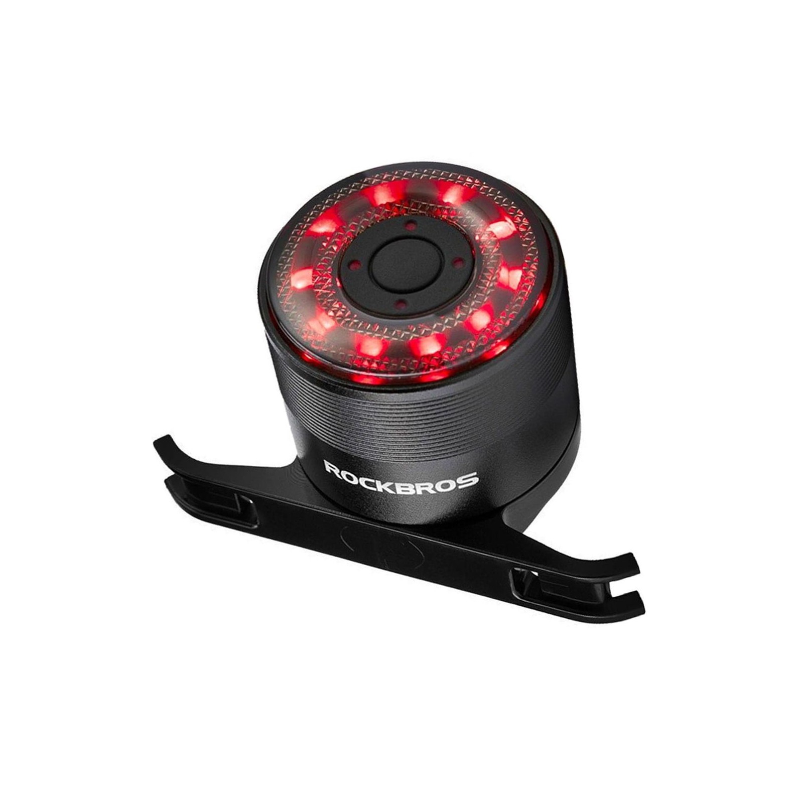FEU ARRIÈRE DE VÉLO USB-C ROCKBROS Q1 LED 7 COULEURS NOIR