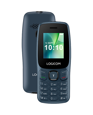 TÉLÉPHONE MOBILE LOGICOM POSH 405 - 4G - 1,77" - 48 Mo / 128 Mo - 1 000 MAH - BLEU
