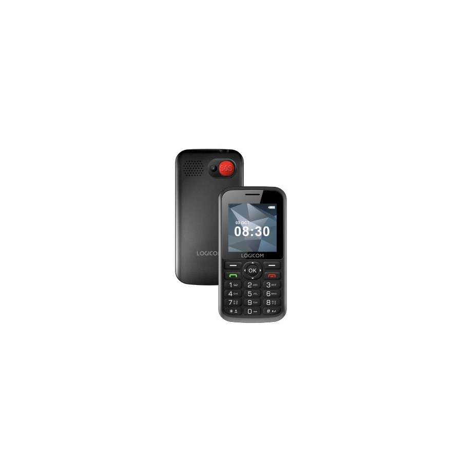 TÉLÉPHONE MOBILE LOGICOM POSH S85 - 4G - 1,77" - 48 Mo / 128 Mo - 1 400 MAH - NOIR