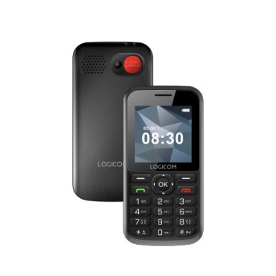 TÉLÉPHONE MOBILE LOGICOM POSH S85 - 4G - 1,77" - 48 Mo / 128 Mo - 1 400 MAH - NOIR