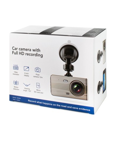 CAMÉRA DE RECUL DASHCAM DVR979G FULL HD G-SENSOR LCD BEIGE