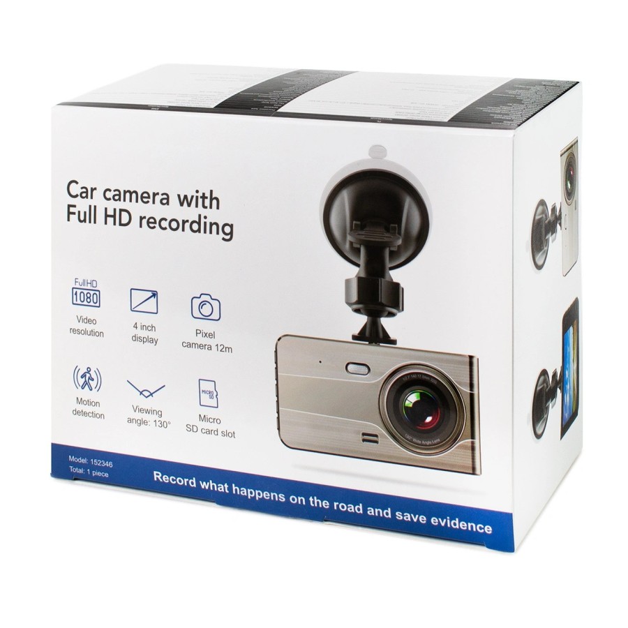 CAMÉRA DE RECUL DASHCAM DVR979G FULL HD G-SENSOR LCD BEIGE