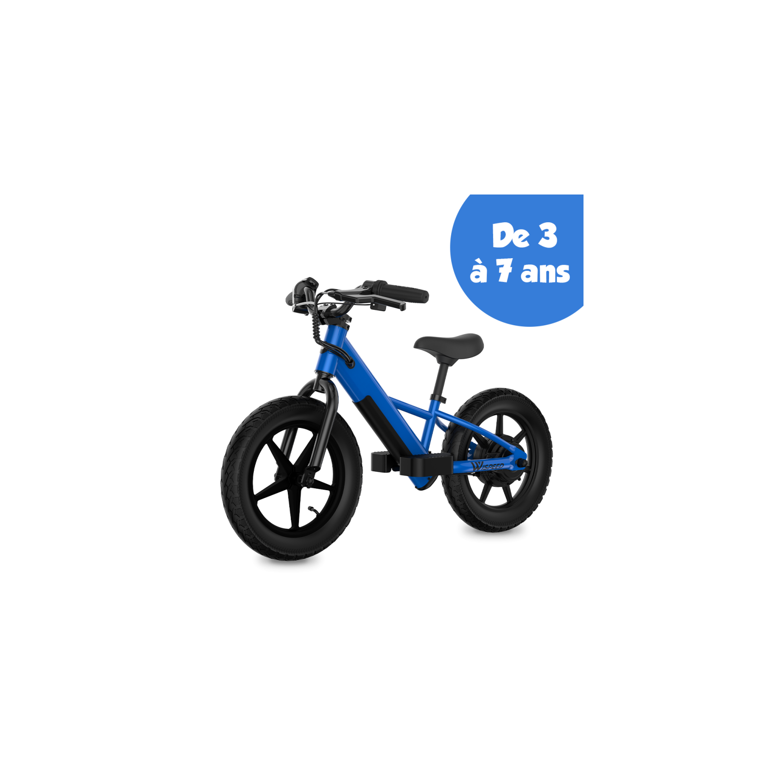 DRAISIENNE ÉLECTRIQUE ENFANT LOGICOM WIKIDS - 100W - AUTONOMIE 5 KM - BATTERIE 18,5V 2,6 AH - BLEU