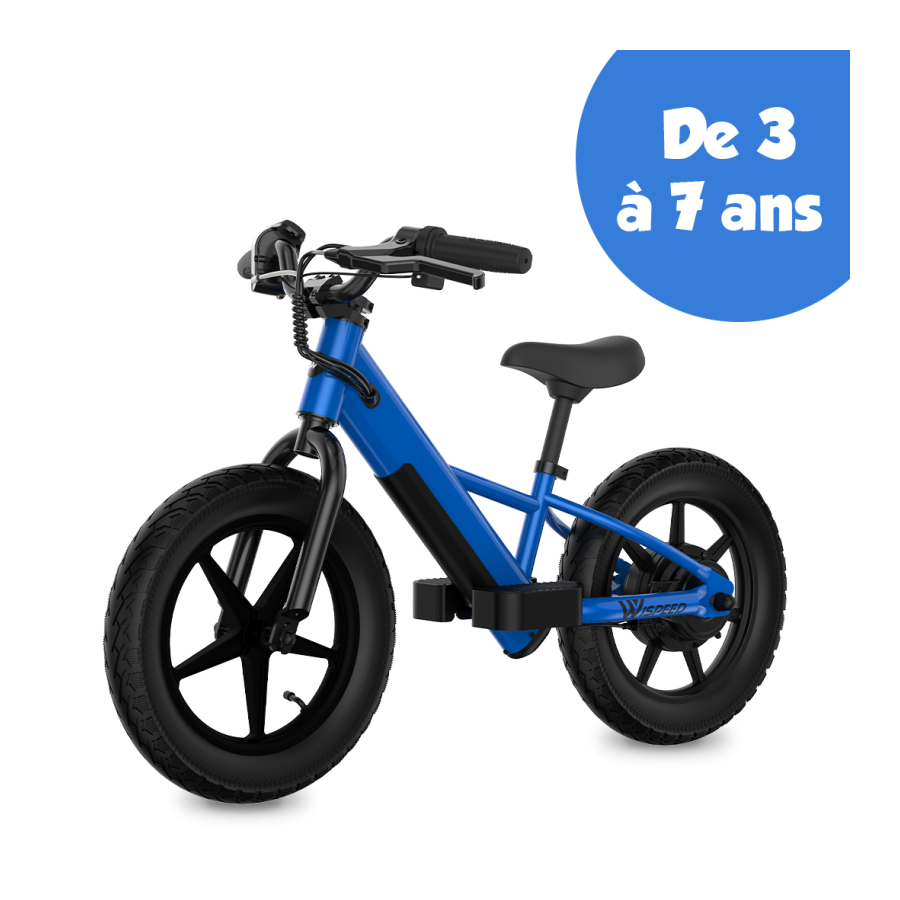 DRAISIENNE ÉLECTRIQUE ENFANT LOGICOM WIKIDS - 100W - AUTONOMIE 5 KM - BATTERIE 18,5V 2,6 AH - BLEU