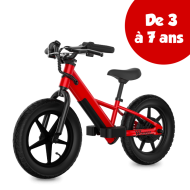 DRAISIENNE ÉLECTRIQUE ENFANT LOGICOM WIKIDS - 100W - AUTONOMIE 5 KM - BATTERIE 18,5V 2,6 AH - ROUGE