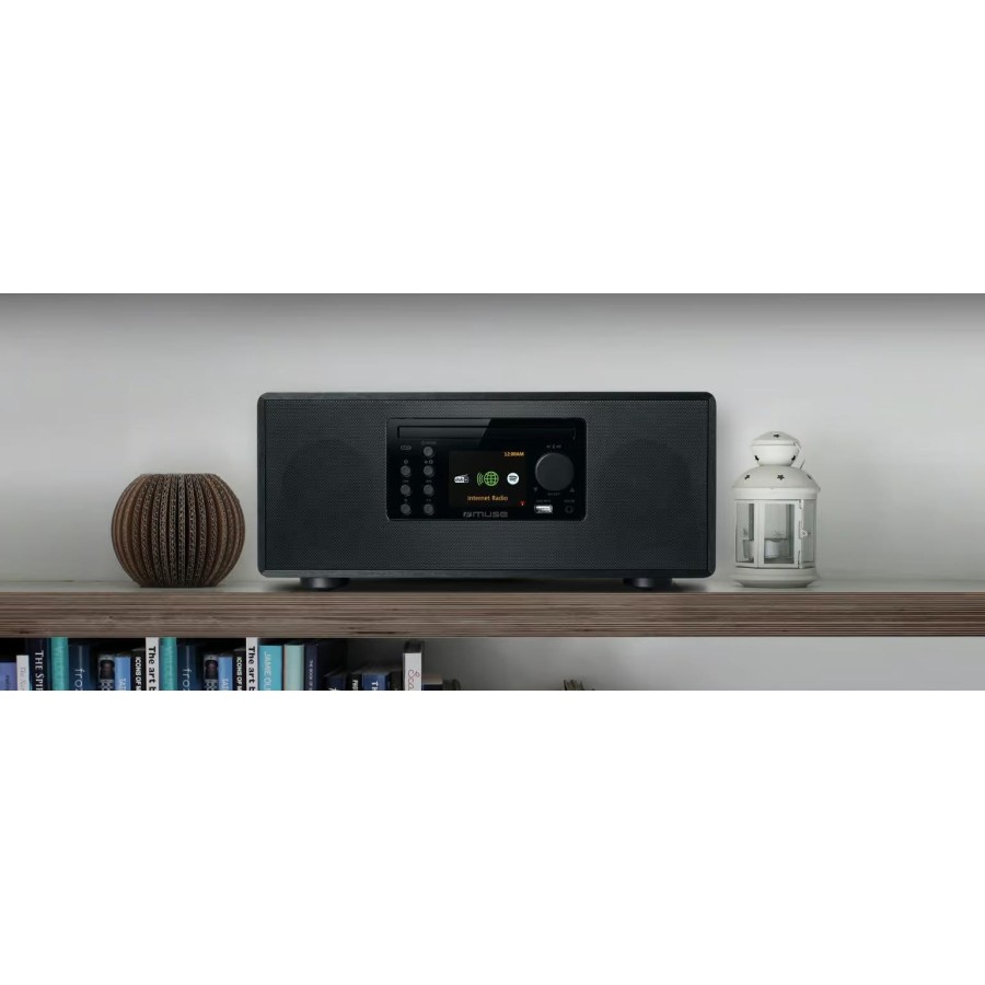 MINI-CHAÎNE HI-FI VINTAGE AVEC PLATINE VINYLE MUSE MT-118 AT - 25W - BLUETOOTH / CD / VINYLE