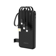 BATTERIE EXTERNE POWERBANK DUDAO K11 10000MAH CABLES INTEGRES NOIR
