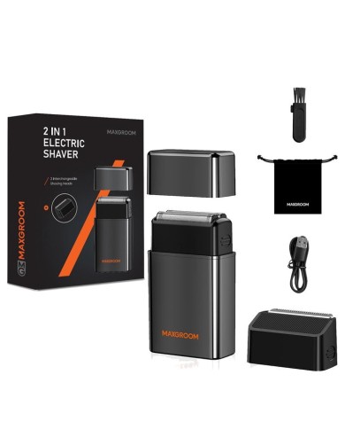 RASOIR ELECTRIQUE ETANCHE 2-EN-1 MAXGROOM ZG-F5580 NOIR