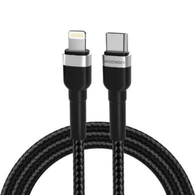 CÂBLE USB-C VERS LIGHTNING PD 30W - 2 MÈTRES - NOIR