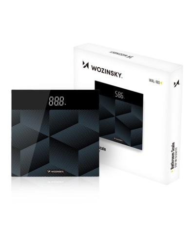 PÈSE-PERSONNE DIGITAL DE SALLE DE BAIN WOZINSKY WAL-180 - NOIR