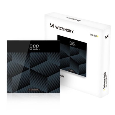 PÈSE-PERSONNE DIGITAL DE SALLE DE BAIN WOZINSKY WAL-180 - NOIR