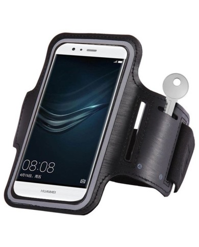 BRACELET DE SPORT RUNNING UNIVERSEL POUR SMARTPHONES JUSQU'À 6" - NOIR